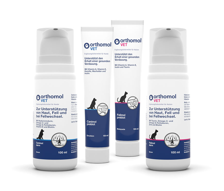 Canimol und Felimol Produkte